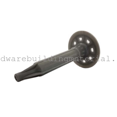 HDPE 60mm Black Plastic Insulation Fasteners For Fixing Mineral Wool And Insulation Anchors For EPS Boards
