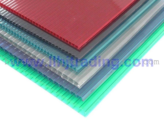 Anti-drip Twin Wall Hollow Polycarbonate Sheet