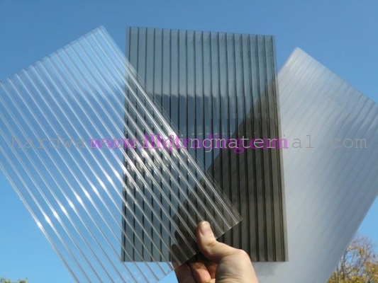 Anti-drip 2 layer Hollow Polycarbonate Sheet 10 Years Guarantee