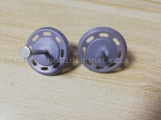 35mm washer  38mm 39mm 42mm length steel nail Plastic Expansion Insulation Anchor Nails for Fixing
