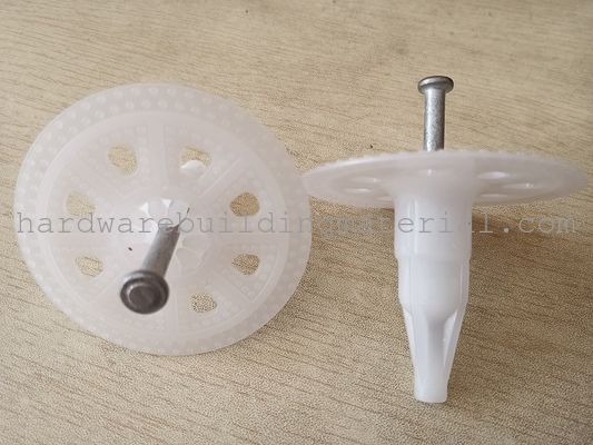 60mm Head Diameter Plastic Insulation Fixing  Anchors Wall Fasteners